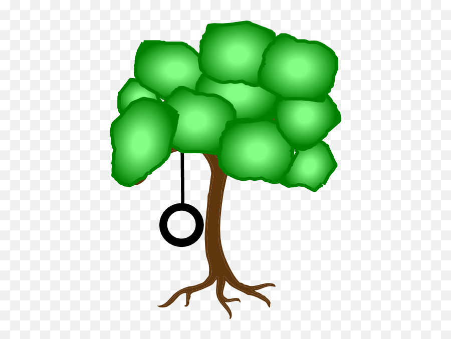 Tire Swing Clip Art At Clker - Tree Branches Emoji,Swing Clipart