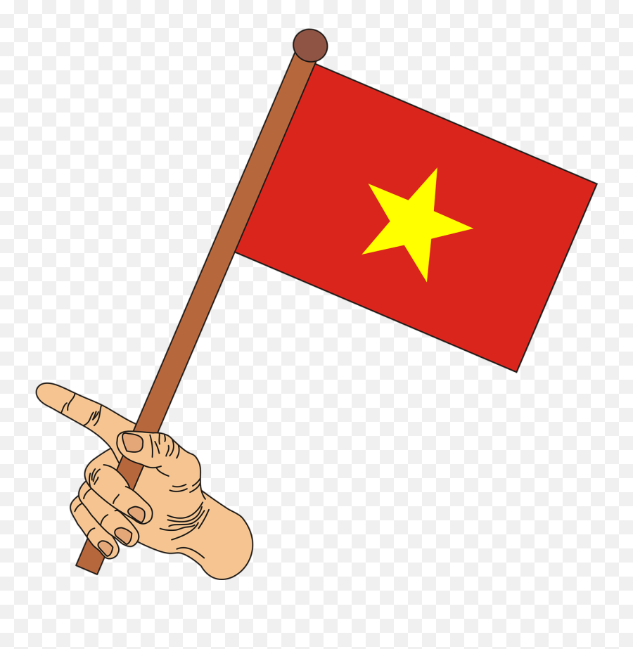 Star Vietnamese Flag Of - Japan Flag Png Emoji,Vietnam Flag Png