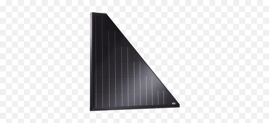 Trienergia Tri110bc - Bb 110w Mono All Black Triangle Solar Panel Triangular Solar Panels Emoji,Black Triangle Png