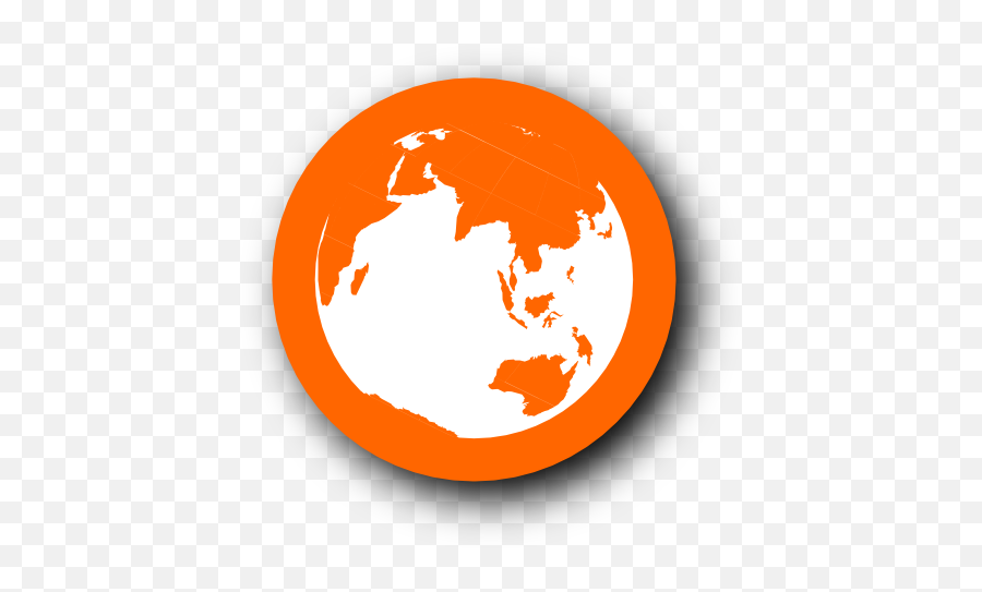 Globe Icon Png Ico Or Icns - Orange Globe Icon Png Emoji,World Icon Png