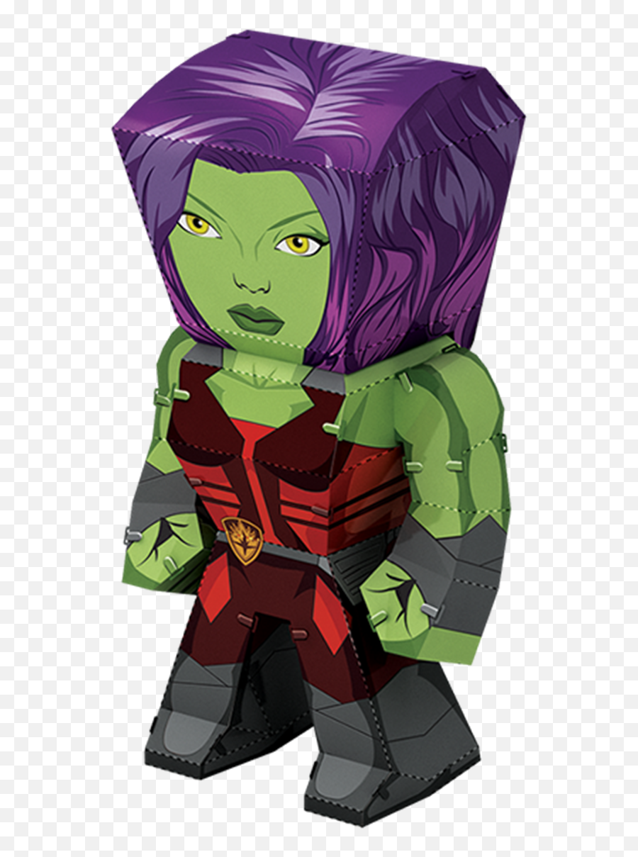 Metal Earth Legends - Gamora Emoji,Gamora Png