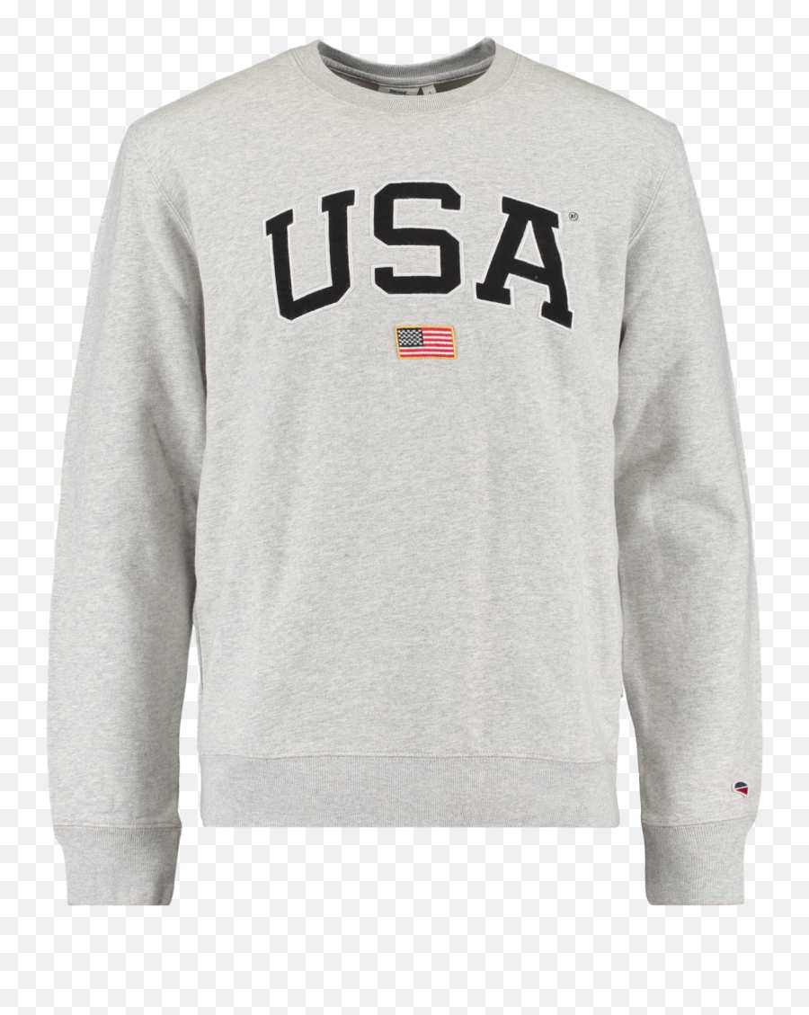 Men Sweater With Embroidered Usa Text - Long Sleeve Emoji,Nfl Logo Sweatshirts