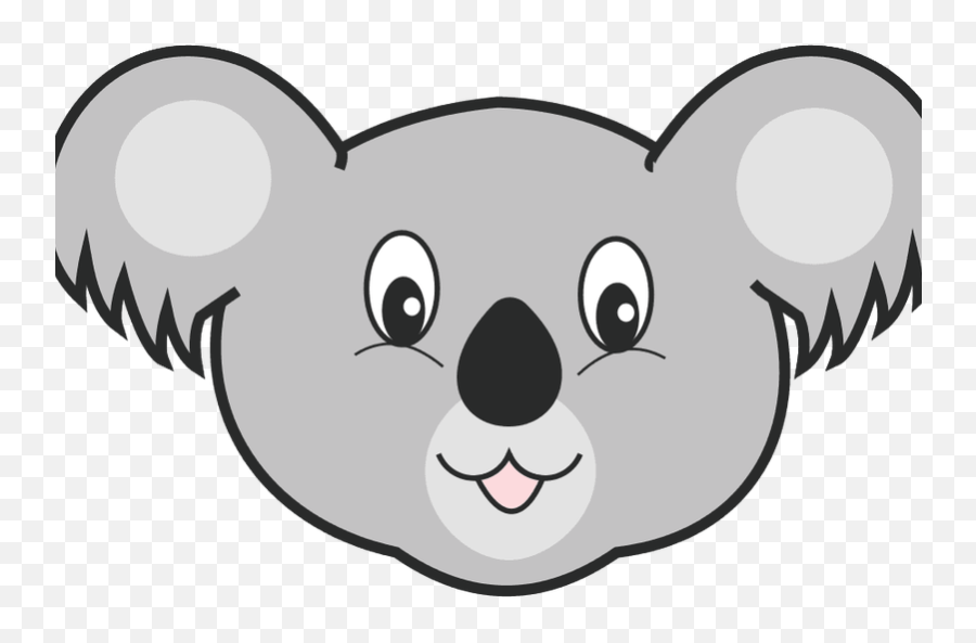 Download Nobby Design Koala Face Mask Clipart - Full Size Animal Face Clipart Mask Emoji,Face Mask Clipart