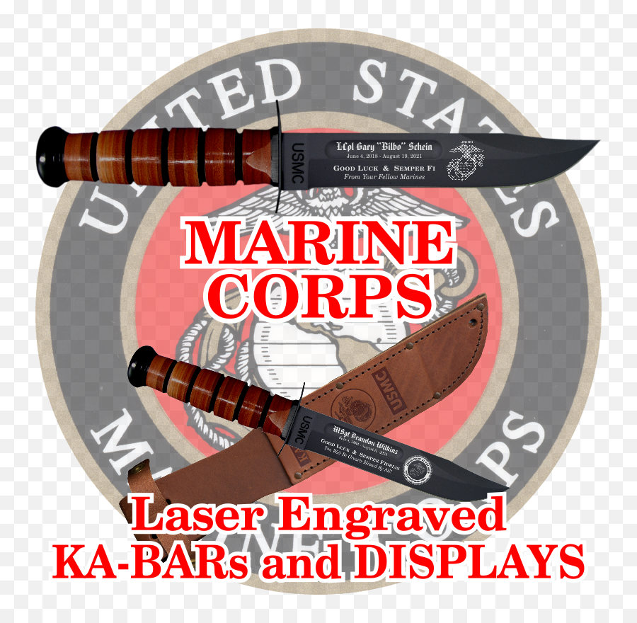 Bufu0027s Custom Laser Engraved Ka - Bars Emoji,U.s Marine Corps Logo