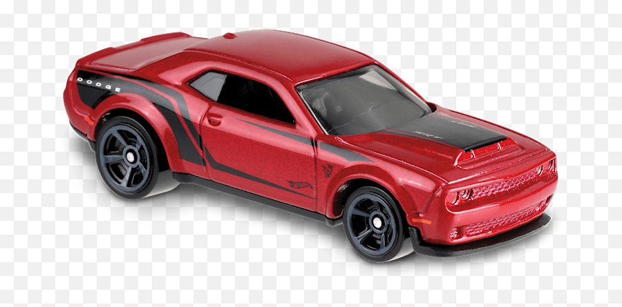 18 Dodge Challenger Srt Demon In Red Muscle Mania Car - Hot Wheels 18 Dodge Challenger Srt Demon Emoji,Dodge Demon Logo