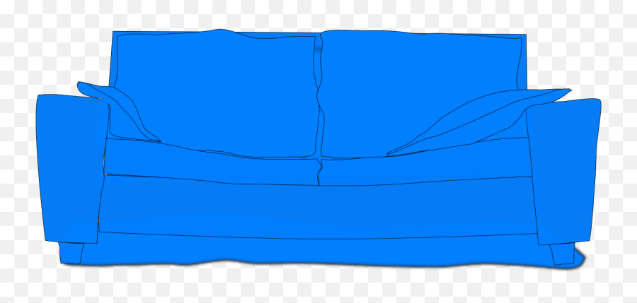 Blue Couch Clip Art At Clker - Blue Couch Clipart Emoji,Couch Clipart