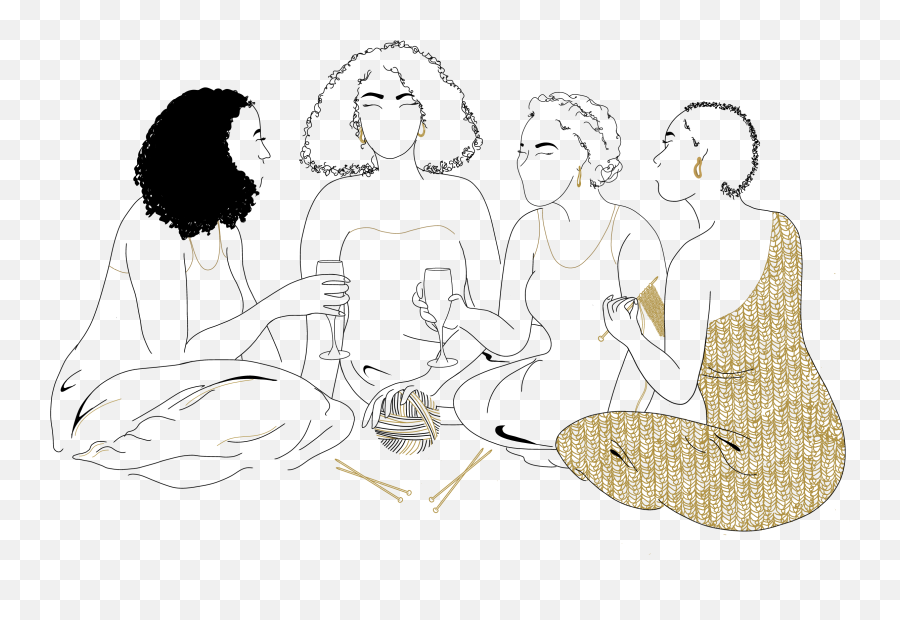Black Girl Knit Club Emoji,Black Women Png