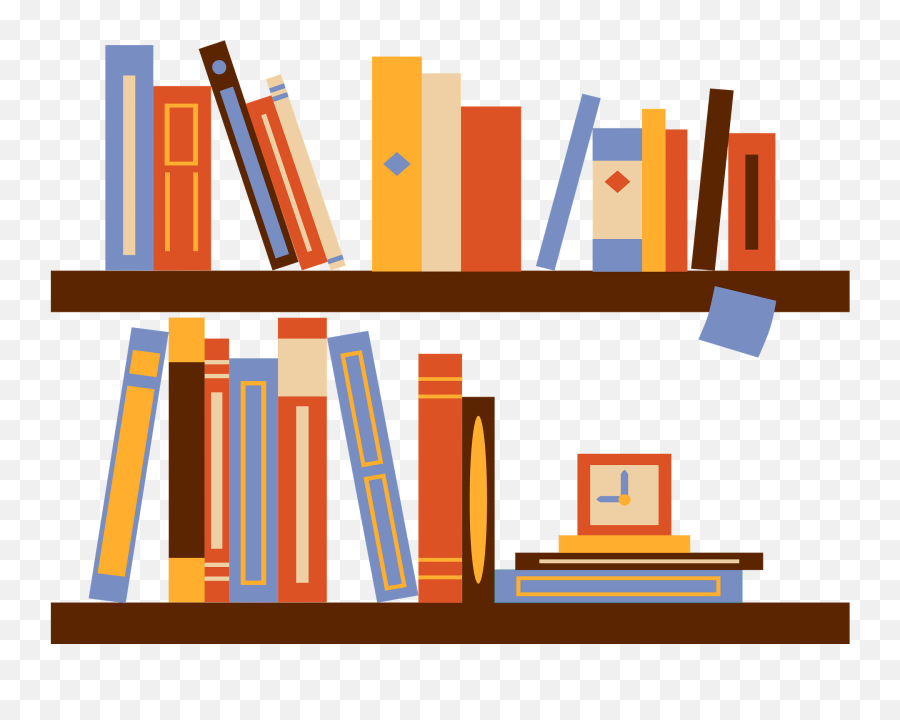 Bookshelf Clipart - Vertical Emoji,Bookshelf Clipart