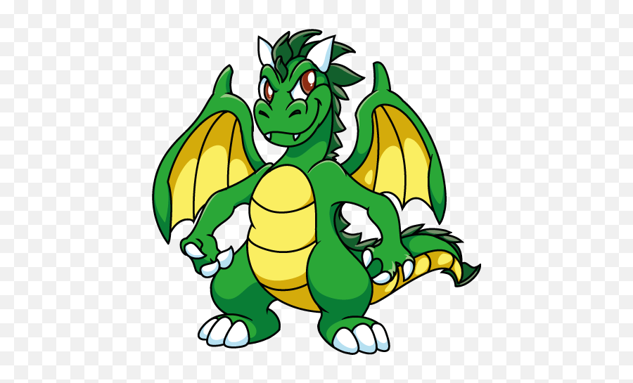 Green Dragon By Bestary - Dragon Smiling Cartoon 500x500 Emoji,Green Dragon Clipart