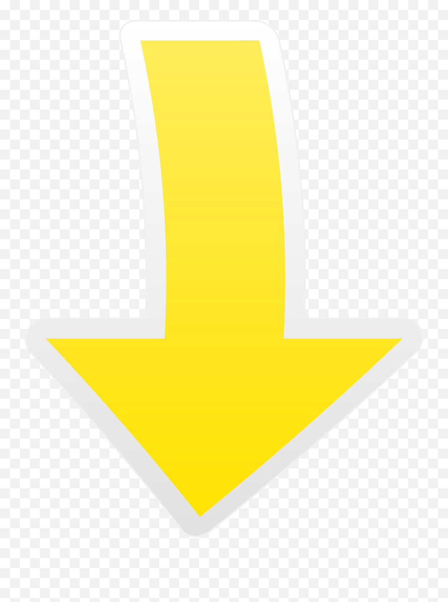 Download Hd Yellow Down Arrow Png Transparent Png Image Emoji,Downward Arrow Png