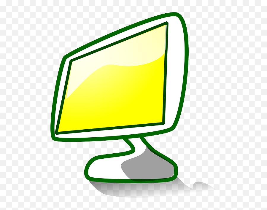 Download Monitor Icon Yellow Display Theme Apps Emoji,Monitor Icon Png