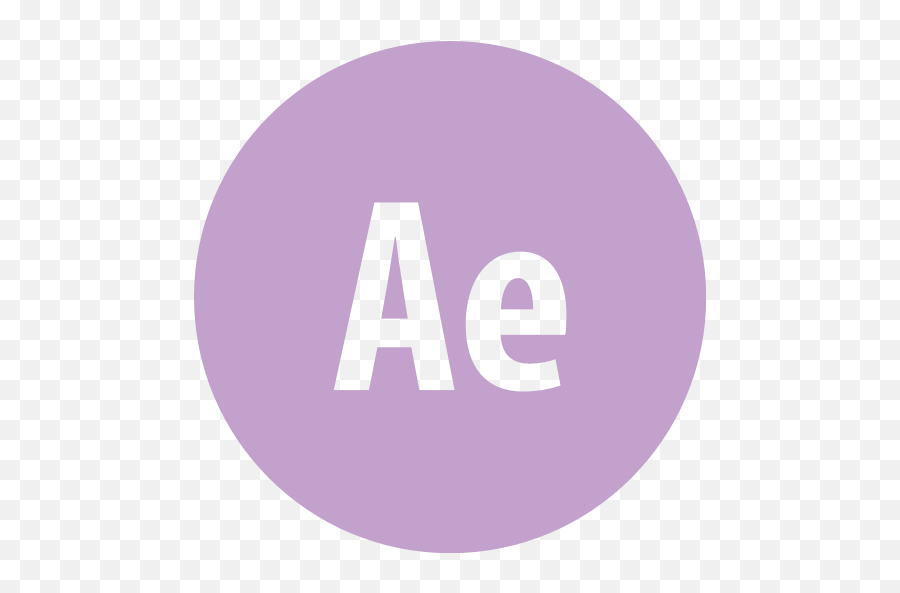 Adobe Aftereffects Round Icon - Dot Emoji,After Effects Logo