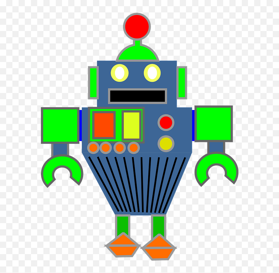 Robot - Blue Face And Body Clipart Free Download Dot Emoji,Body Clipart
