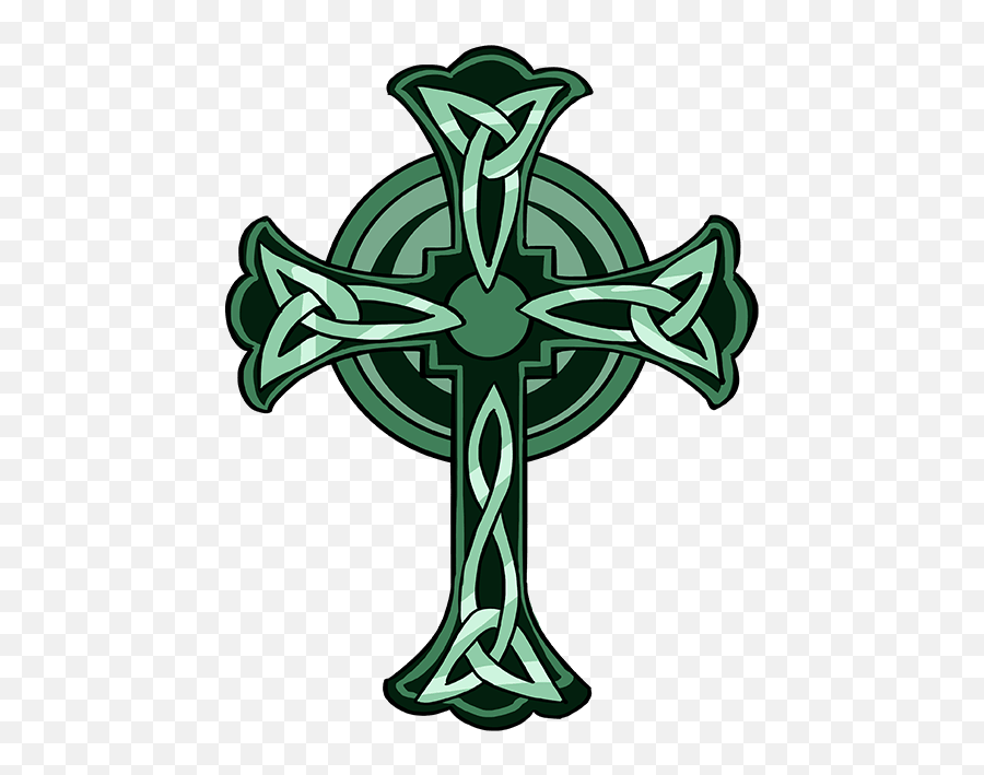 Irish Drawing Celtic Cross Clipart - Draw A Celtic Cross Emoji,Celtic Cross Png