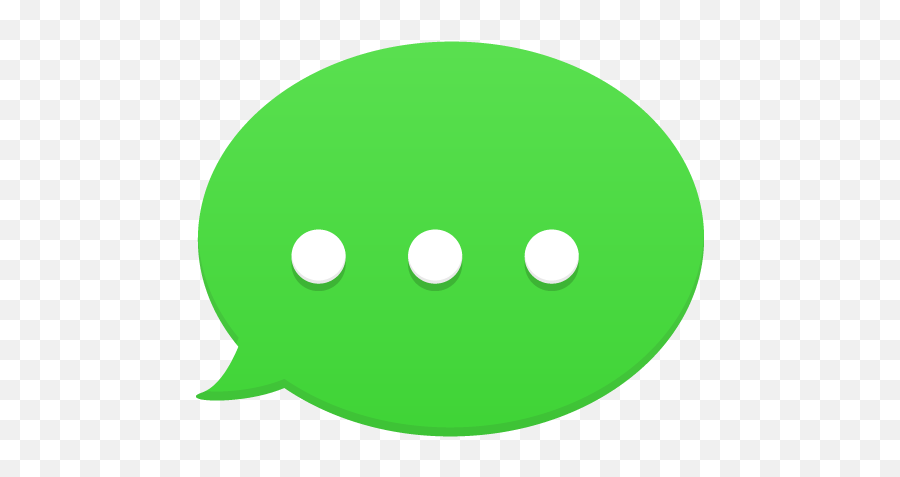 Text Message Icon - New Message Green Icon Emoji,Iphone Text Bubble Png