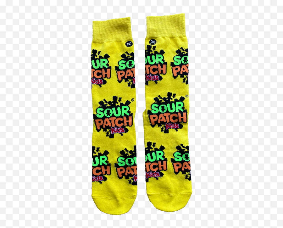 Itu0027sugar Sour Patch Kids Logo Yellow Socks Popular Brands - Sour Patch Kids Emoji,Popular Logo