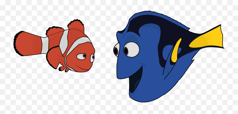 Nemo And Dory Clipart - Dory Nemo Vector Emoji,Dory Clipart