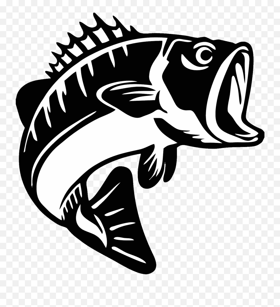 How To Tie A Snell Knot In 4 Easy Steps - Love You Dad Fish Emoji,Bass Fish Clipart Black And White
