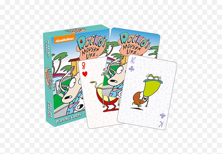 Nickelodeon Rockou0027s Modern Life Playing Cards 840391120433 Emoji,Rocko's Modern Life Logo