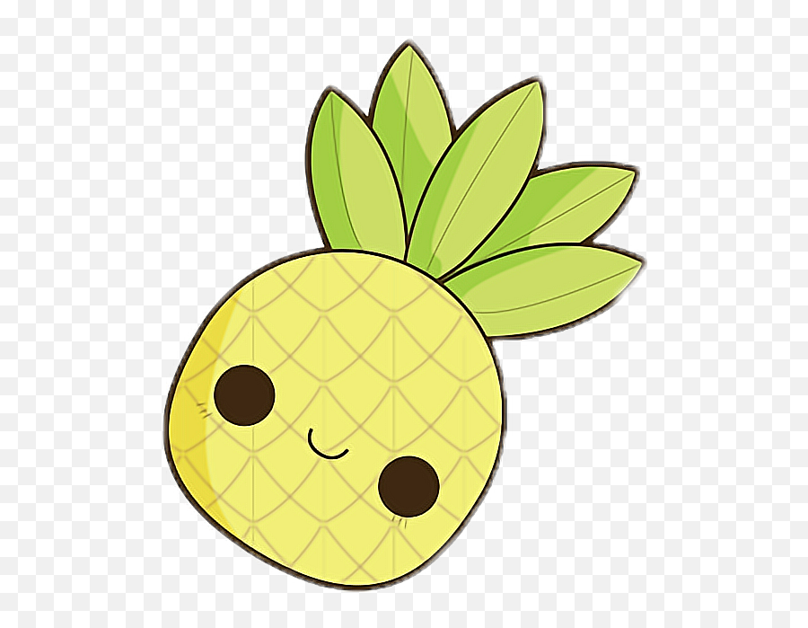 Kawaii Emoji,Cute Pineapple Clipart
