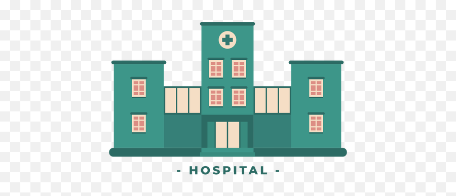 Building Hospital Flat Illustration Emoji,Hospital Png