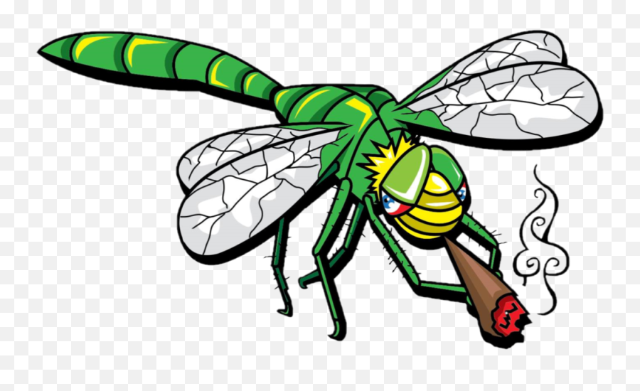 Jungle Blunts - Dragonfly Smoking A Joint Emoji,Blunt Png