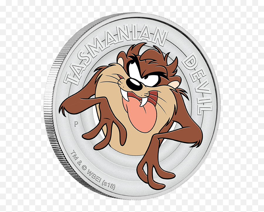 Coins Australia - 2018 Looney Tunes 12oz Tasmania Devil Old Looney Tunes Characters Tasmanian Devil Emoji,Looney Tunes Logo