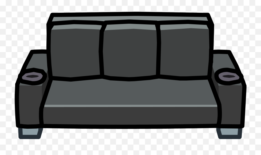Couch Clipart Sofa Couch Sofa - Black Couch Clipart Png Emoji,Couch Clipart