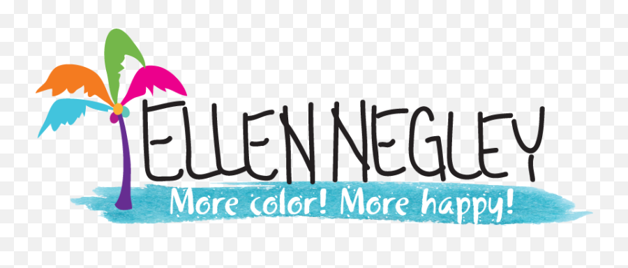 Ellen Negley Watercolors Key West Florida Emoji,Watercolor Logo Design
