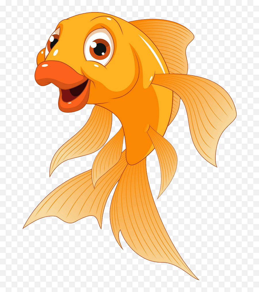 Funny Goldfish Clipart Transparent - Clipart World Cartoon Goldfish Standing Emoji,Goldfish Clipart