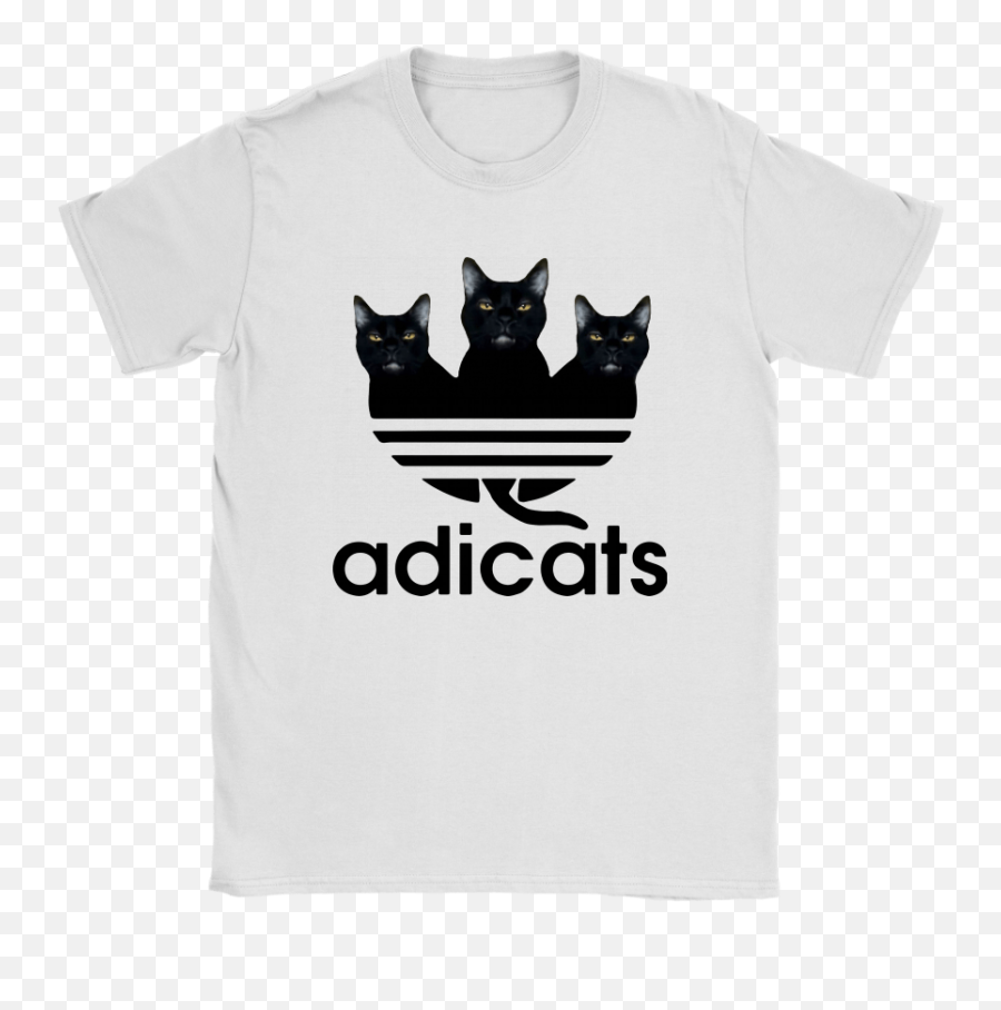 Adicats Three Black Cats Adidas Logo Mashup Shirts U2013 Teeqq Store - Short Sleeve Emoji,Adidas Logo