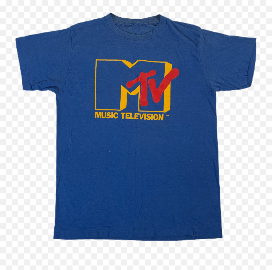Vintage Mtv T - Short Sleeve Emoji,Mtv Logo