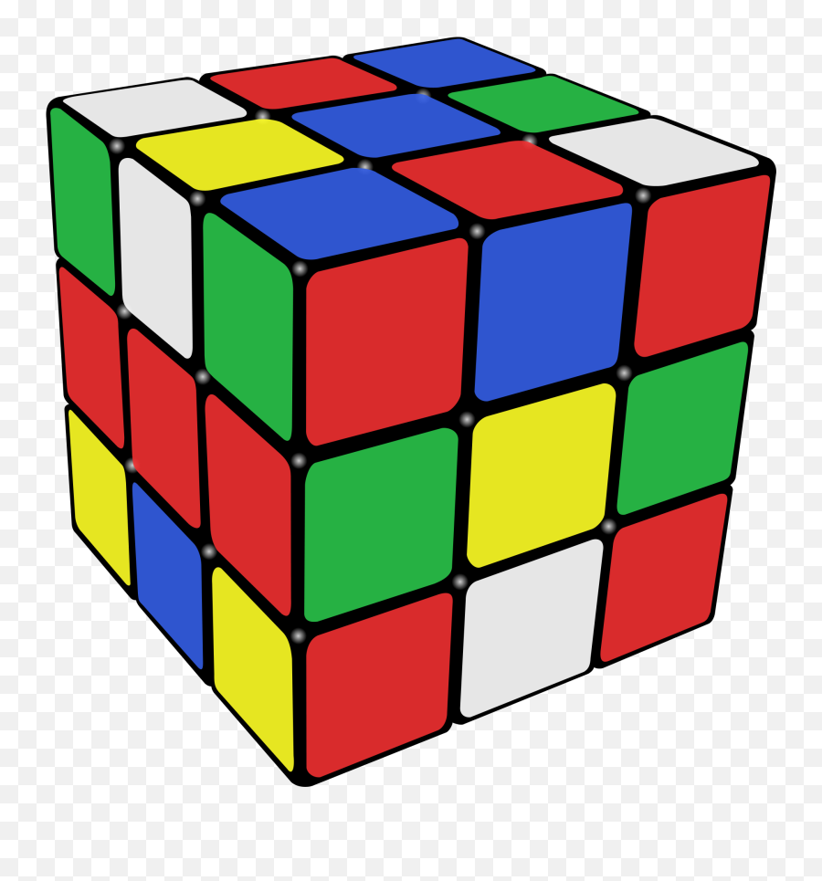 Cube Clipart Link - Rubiks Cube Png Emoji,Cube Clipart