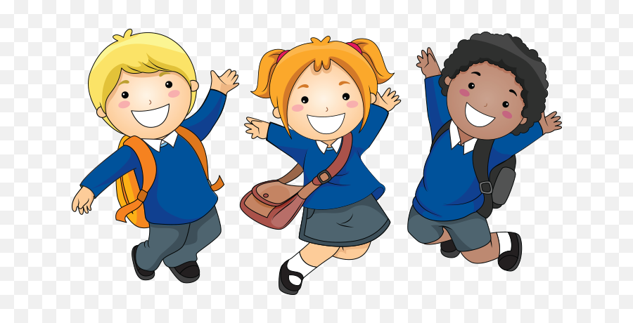 Library Of Welcome To Our School Image Royalty Free Png - Cartoon School Children In Uniform Emoji,Welcome Back To School Clipart