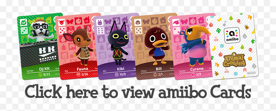 Download Click To View Amiibo Cards - Nintendo Animal Kiki Amiibo Card Back Emoji,Animal Crossing Png