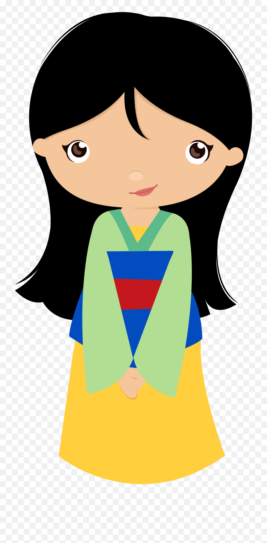 Princesa Mulan Disney Chibi Disney - Princesas Disney Cute Png Emoji,Disney Clipart