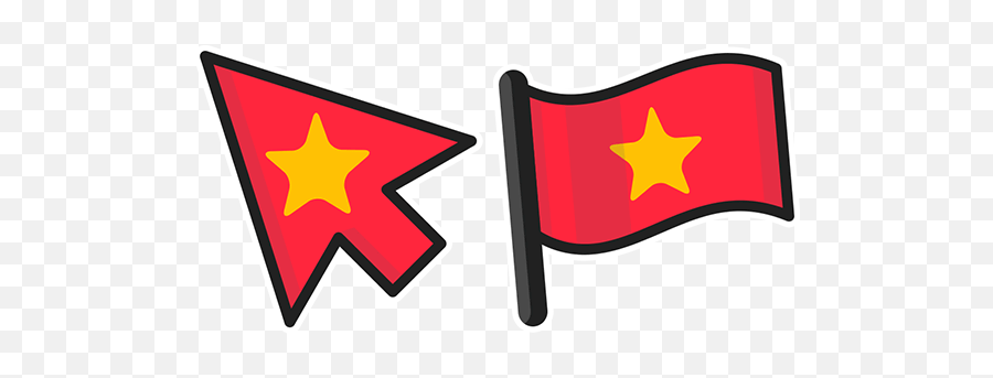 Vietnam Flag Cursor - Cursor Mexicano Emoji,Vietnam Flag Png