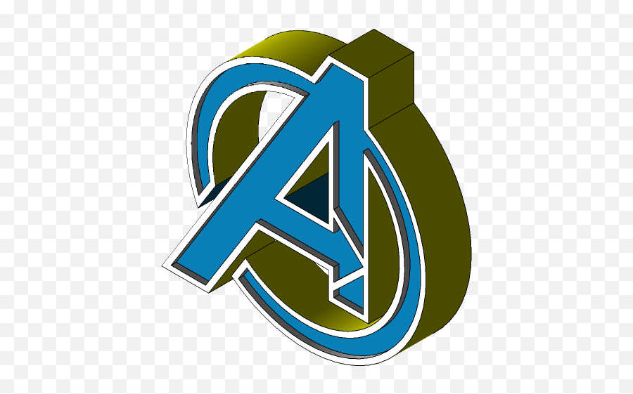 Avengers Logo - Vertical Emoji,Avengers Logo