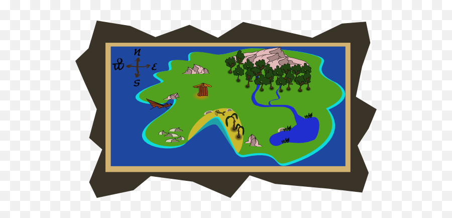 Map Clip Art Images Free Clipart - Map Of Islands Clip Art Emoji,Map Clipart