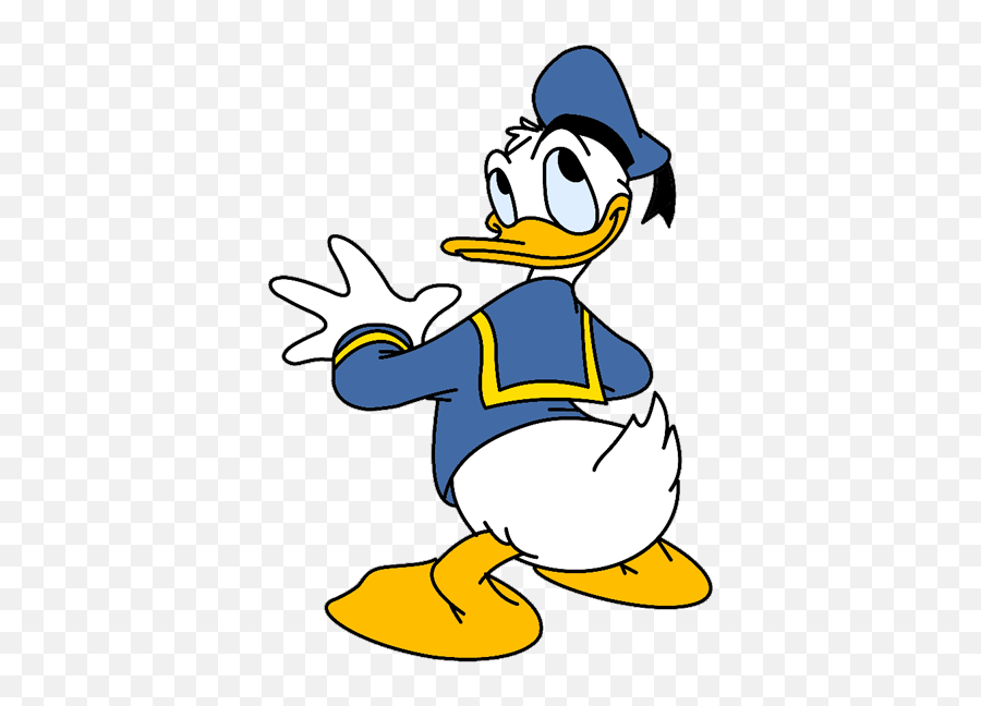 Disney Donald Duck Clip Art Dromgbl Top - Clipartix Back Of Donald Duck Emoji,Ducks Clipart