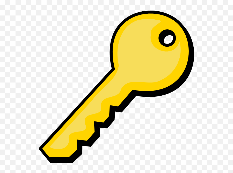 Gold Key Clip Art At Vector Clip Art - Key Clipart Emoji,Key Clipart