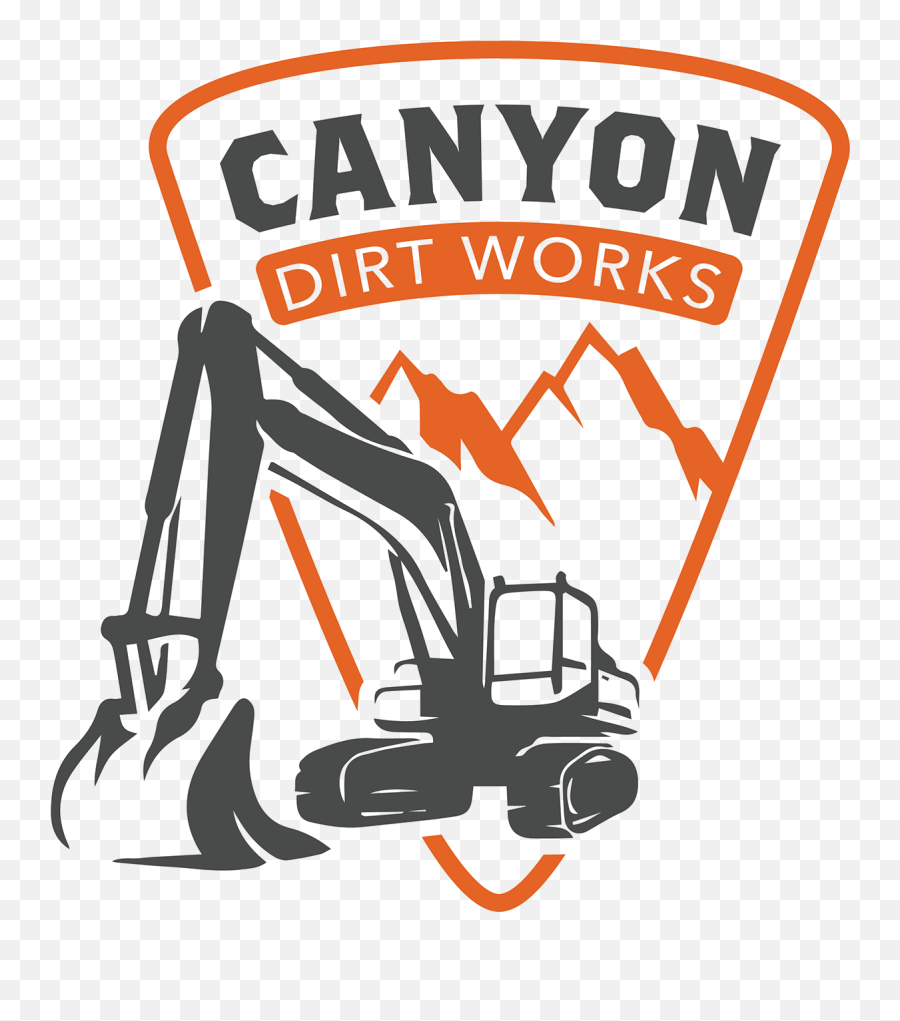 Canyon Dirt Works Logo Branding - Dirtworks Excavation Logo Emoji,Work Logo