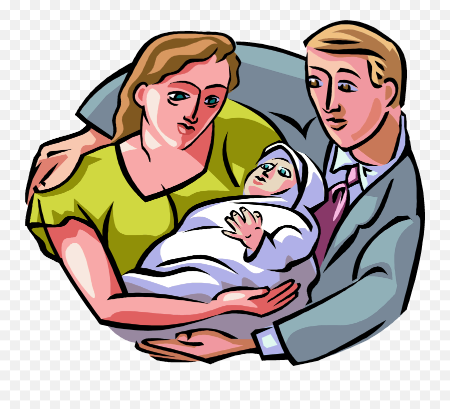 Family Day Clip Art - Mother With Newborn Baby Clipart Emoji,Family Clipart