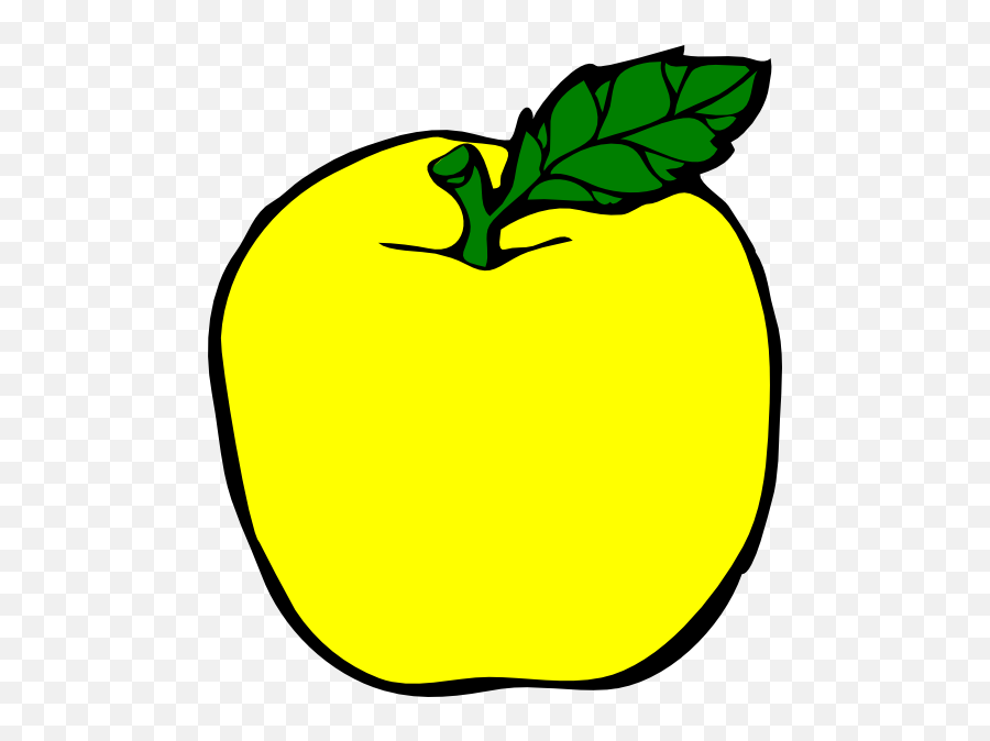 Yellow Apple Clip Art At Clker - Rotten Apples Clip Art Emoji,Yellow Transparent Apple
