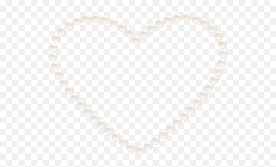 Transparent Pearl Heart - Pink Heart With Pearls Transparent Background Emoji,Pearls Transparent Background