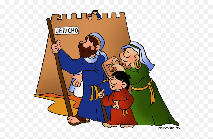 Joshua At Jericho Joshua 1 - 5 He Bids Them Come Joshua Jericho And Joshua For Kids Emoji,Free Bible Clipart