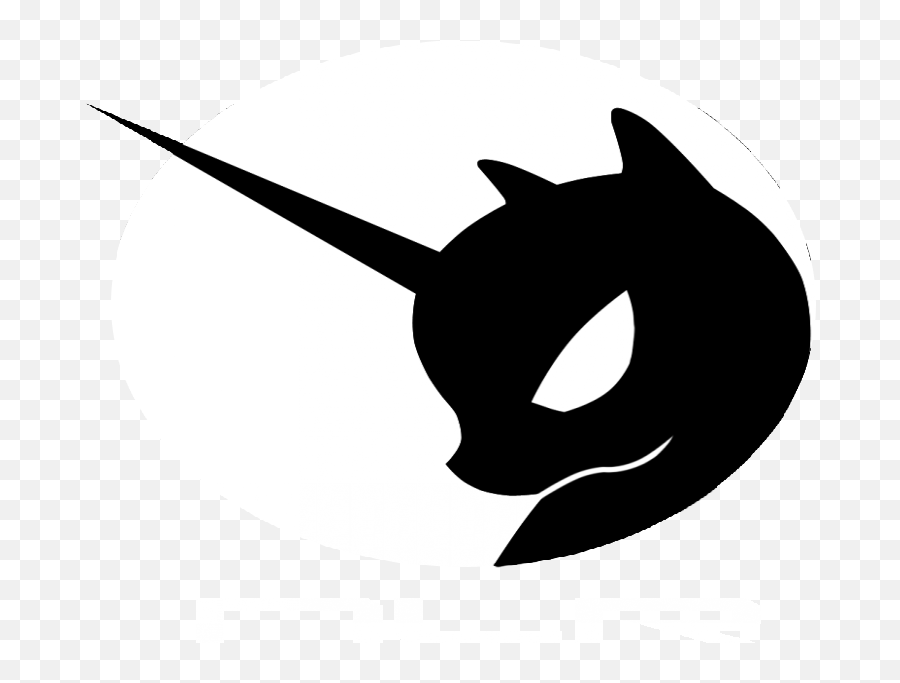 Evil Black Cartoon Unicorn Silhouette Tattoo Design - Nightmare Moon Silhouette Emoji,Unicorn Silhouette Png
