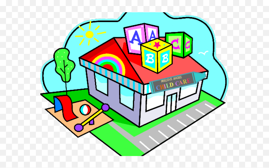 Building Clipart Pre School - Child Care Center Clipart Daycare Clipart Emoji,Building Clipart