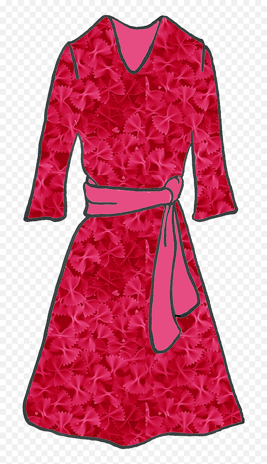 Download Hd Clothing Clipart Red Clothes - Satin Transparent Emoji,Robe Clipart
