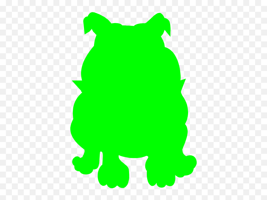 Green Bulldog Clip Art At Clkercom - Vector Clip Art Online Emoji,Bulldog Clipart Free